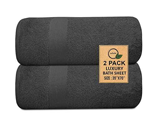 100% Cotton Luxury Bath Sheets - Super Soft & Quick-Dry Towels for Home & Spa (Grey)
100% Cotton Luxury Bath Sheets - Hi